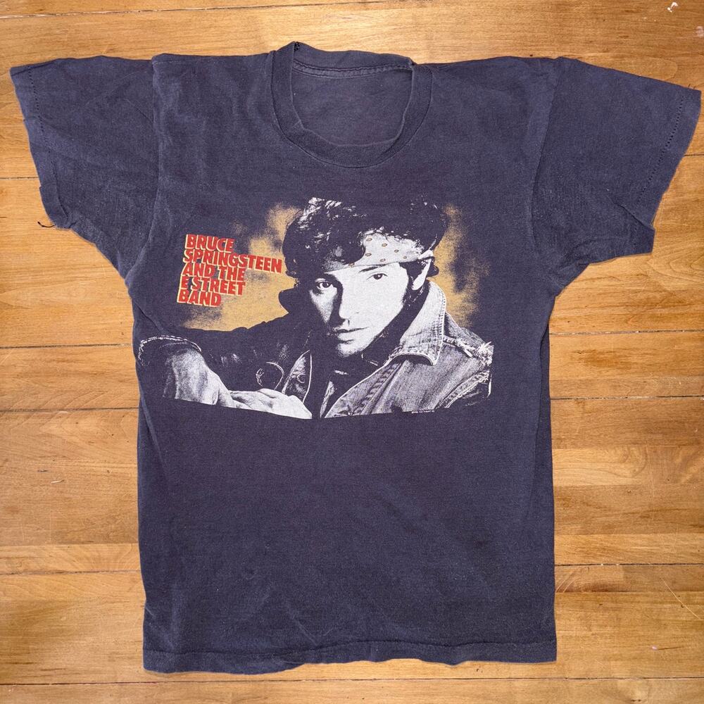 VTG 1984 Bruce Springsteen E Street Band Tour T-Shirt 80s Rock Concert double